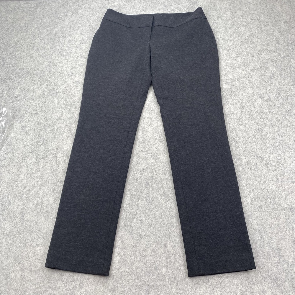 Vince Camuto Dress Pants Womens 6 (32x30) Gray Ponte Straight Pull On Work